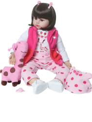 Bebe Reborn Menino 100% Silicone 57 Cm - Biel