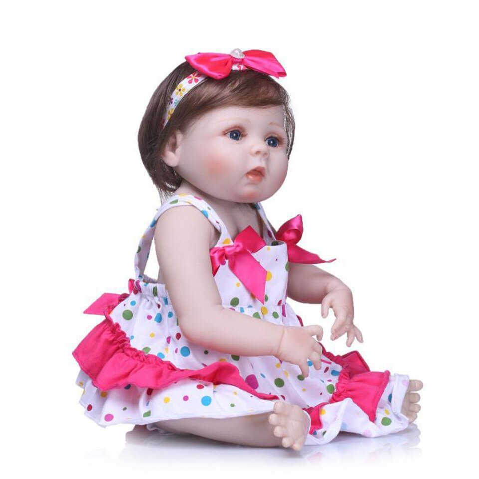 Boneca Bebê Reborn Silicone Menina Unicorn Original 48cm