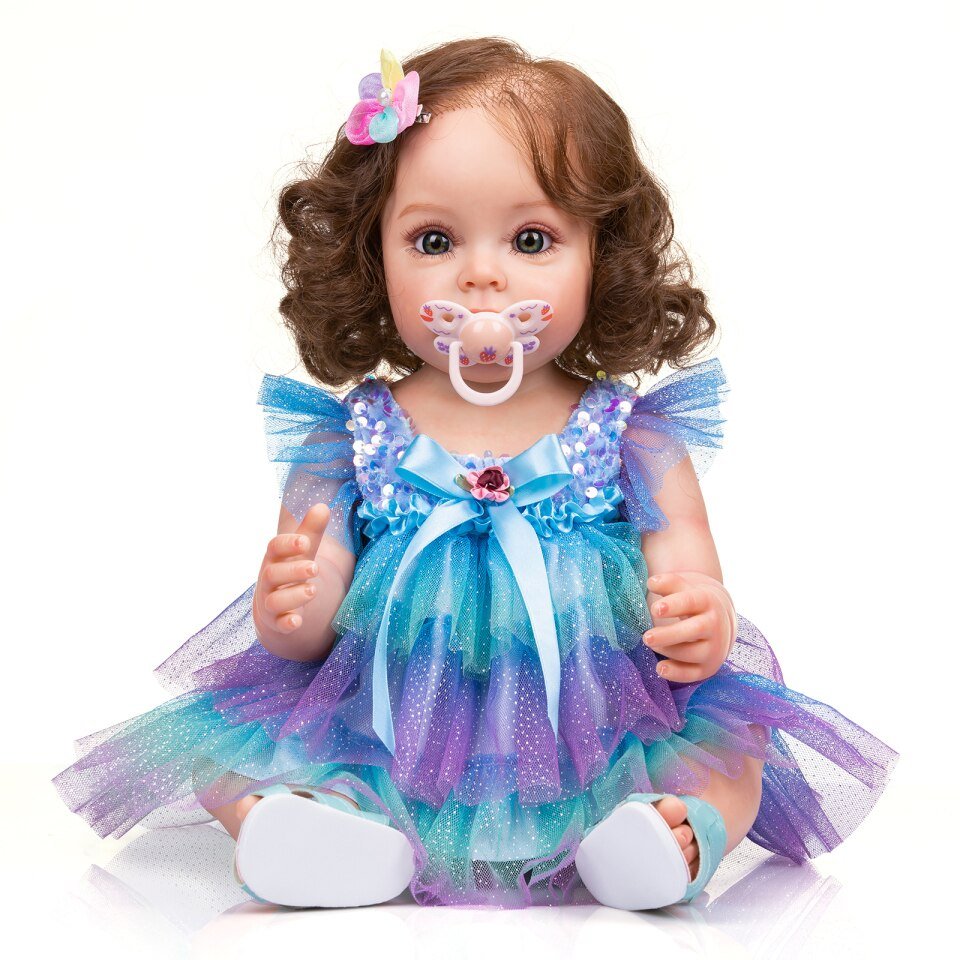 Boneca Bebê Reborn Princesinha Original Silicone.