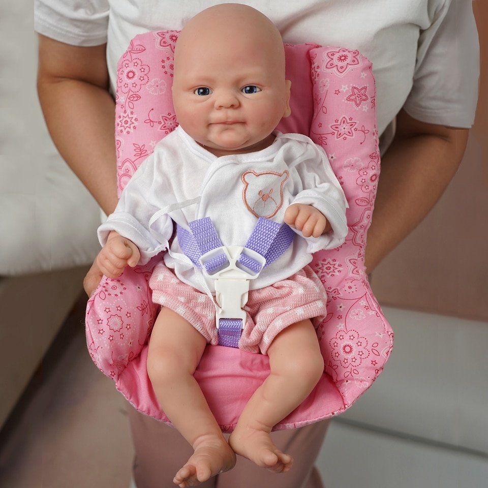 Boneca Bebê Reborn Toda em Silicone Movimentos mais Realistas 30